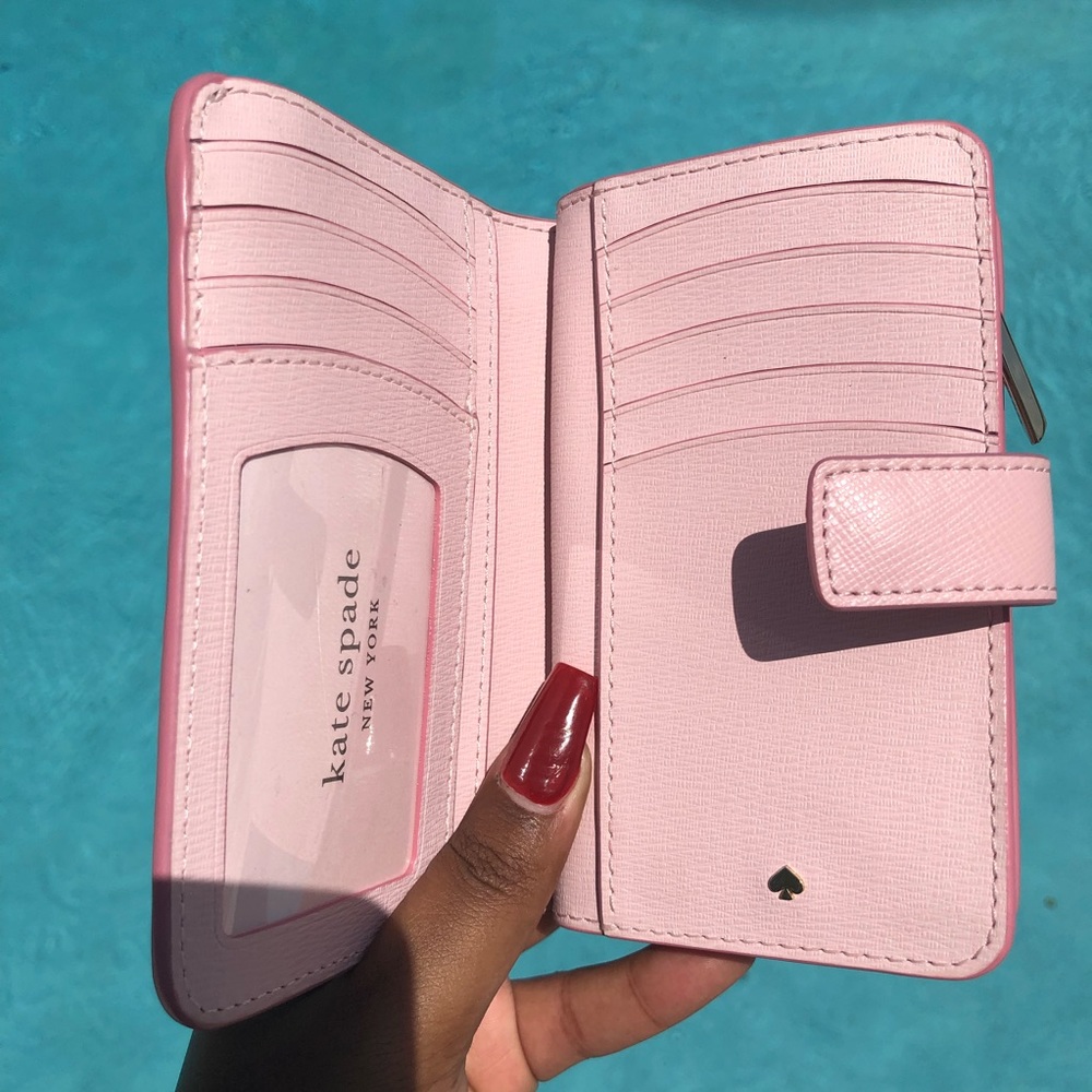 Kate Spade Hawaii Compact Wallet in Tutu Pink - Picture 9 of 9